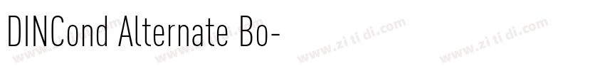 DINCond Alternate Bo字体转换